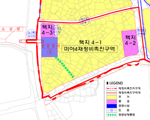 미아4재정비촉진구역 (주택재건축정비사업) - 토지이용계획도